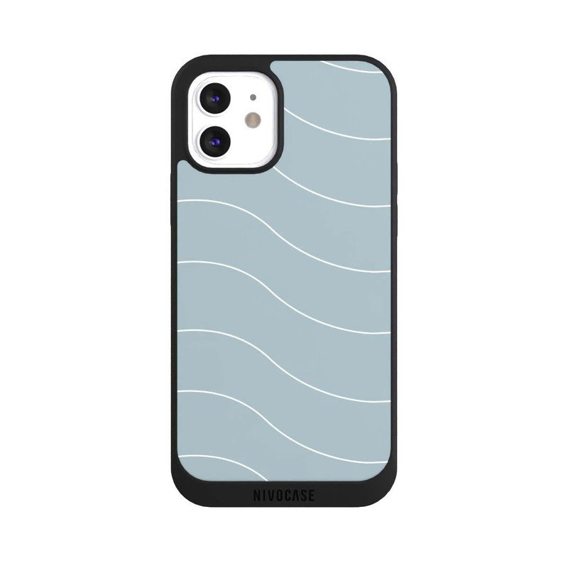 iPhone 12 NIVOpure Trendy Lines White Green