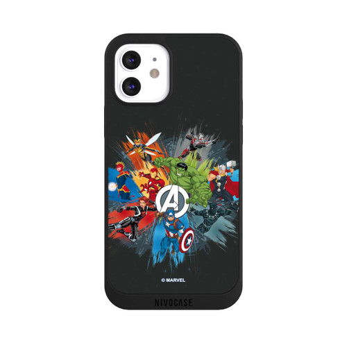 Apple iPhone 12 NIVOpure Marvel's Avengers Black