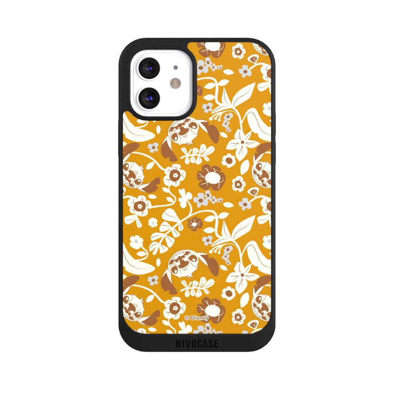 iPhone 12 NIVOpure Stitch Floral Mustard Pattern