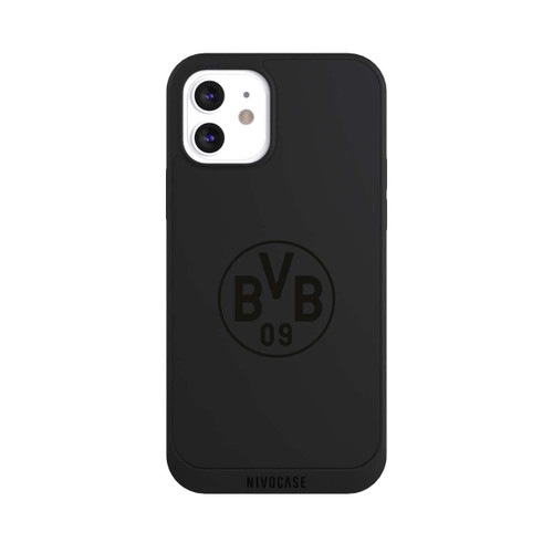 Apple iPhone 12 NIVOpure BVB Logo Schwarz Transparent