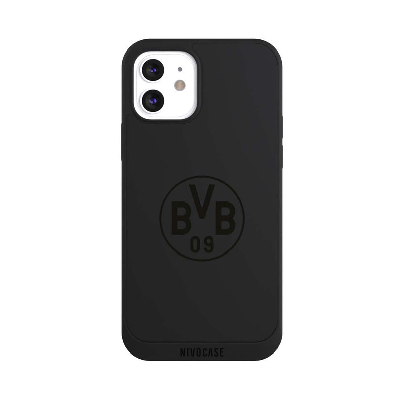 iPhone 12 NIVOpure BVB Logo Schwarz Transparent