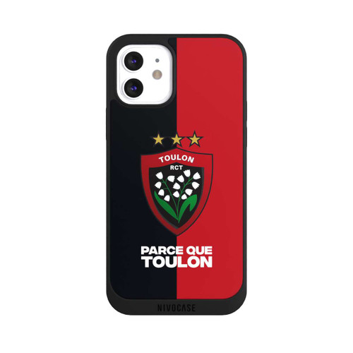 Apple iPhone 12 NIVOpure RCT Logo Rouge Noir