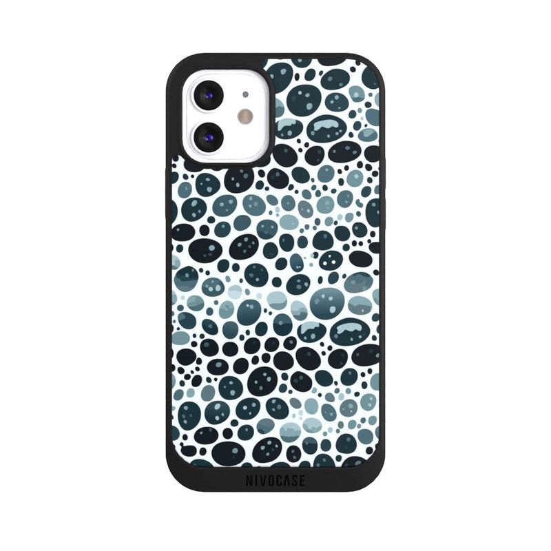 iPhone 12 NIVOpure Abstract Oval Turquoise