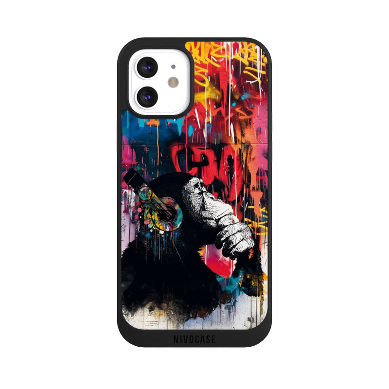 iPhone 12 NIVOpure Chimp Blue Streetart