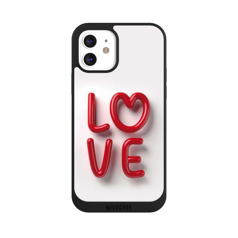 iPhone 12 NIVOpure Love Statement Red with AI