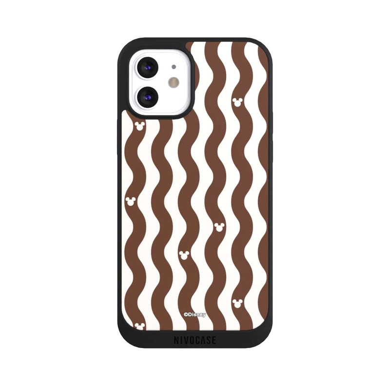 iPhone 12 NIVOpure Micky Muster Braune Wellen