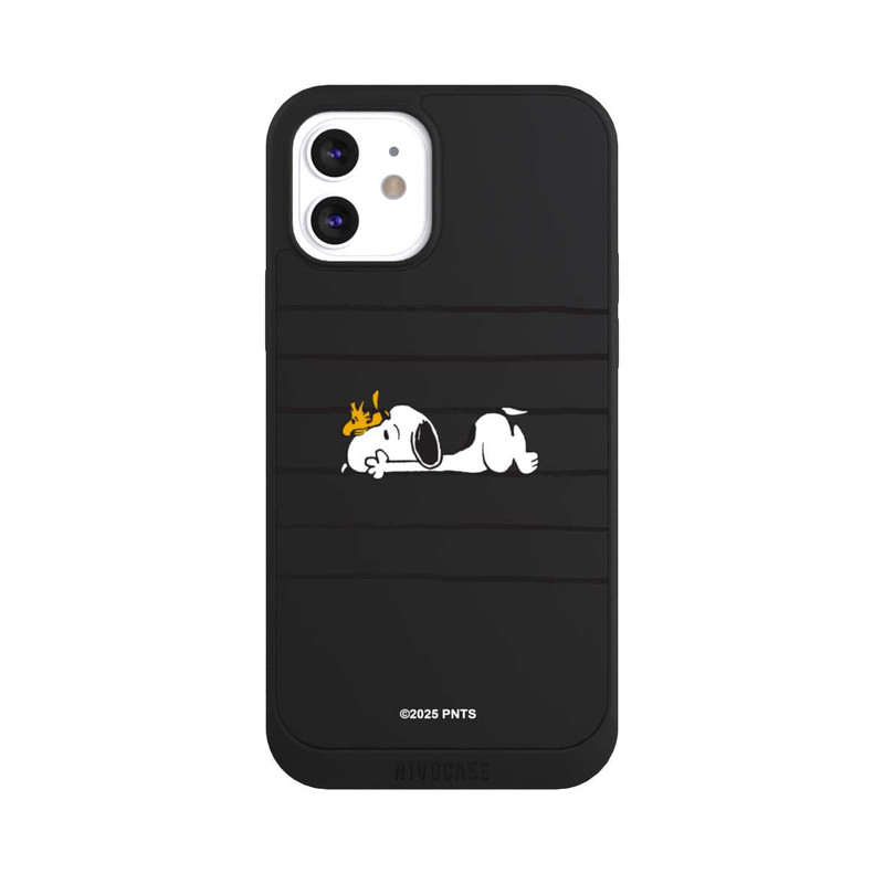 iPhone 12 NIVOpure Snoopy Woodstock Stripes Peanuts Transparent