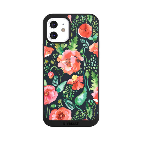 Apple iPhone 12 NIVOpure Mohnblumen Dunkle Wildnis