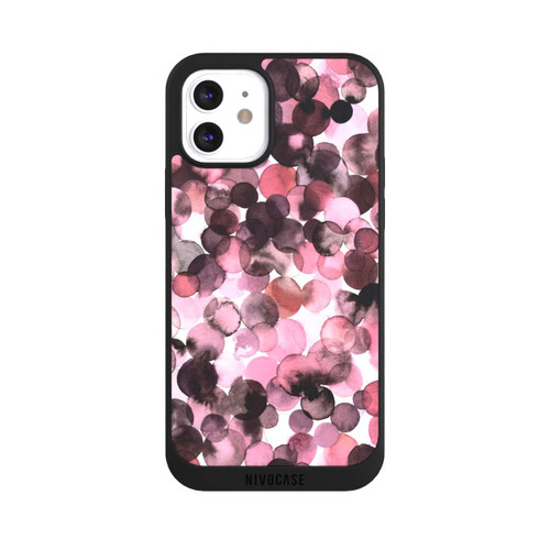 Apple iPhone 12 NIVOpure Blätterzauber Pink