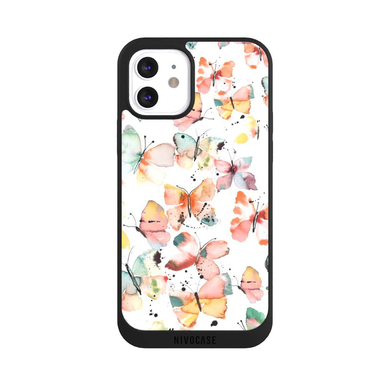 iPhone 12 NIVOpure Butterflies Watercolor Pattern