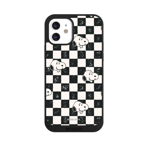Apple iPhone 12 NIVOpure Snoopy Heads Checked Pattern