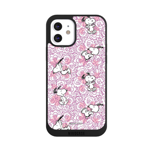 Apple iPhone 12 NIVOpure Peanuts Pink Roses Pattern