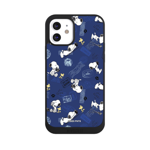 Apple iPhone 12 NIVOpure Peanuts Travel Stamps Pattern Blue