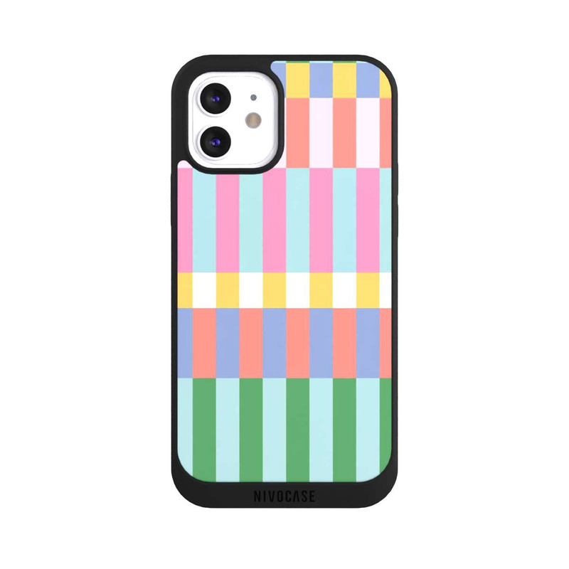 iPhone 12 NIVOpure Checked Theme Pastel