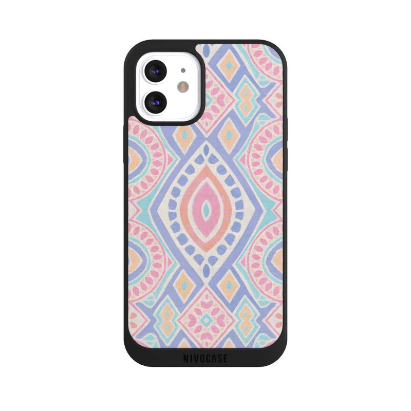 iPhone 12 NIVOpure Boho Geometric Mosaic Intricate Tribal Design