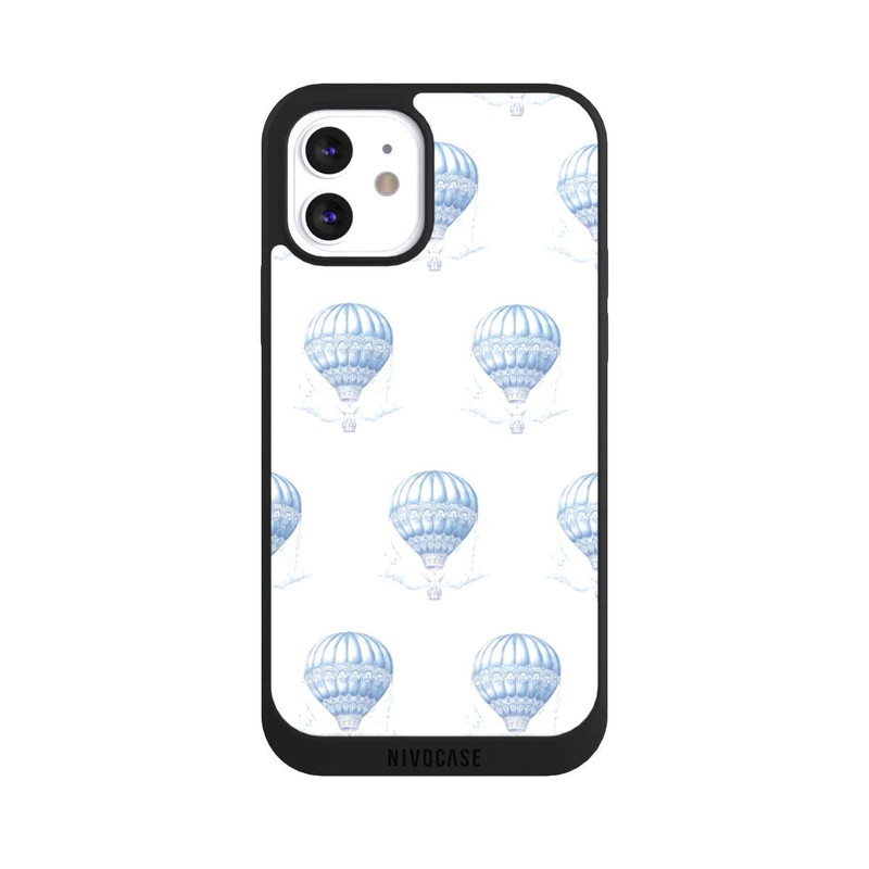 iPhone 12 NIVOpure Balloon Pattern Girl Toile de Jouy with AI