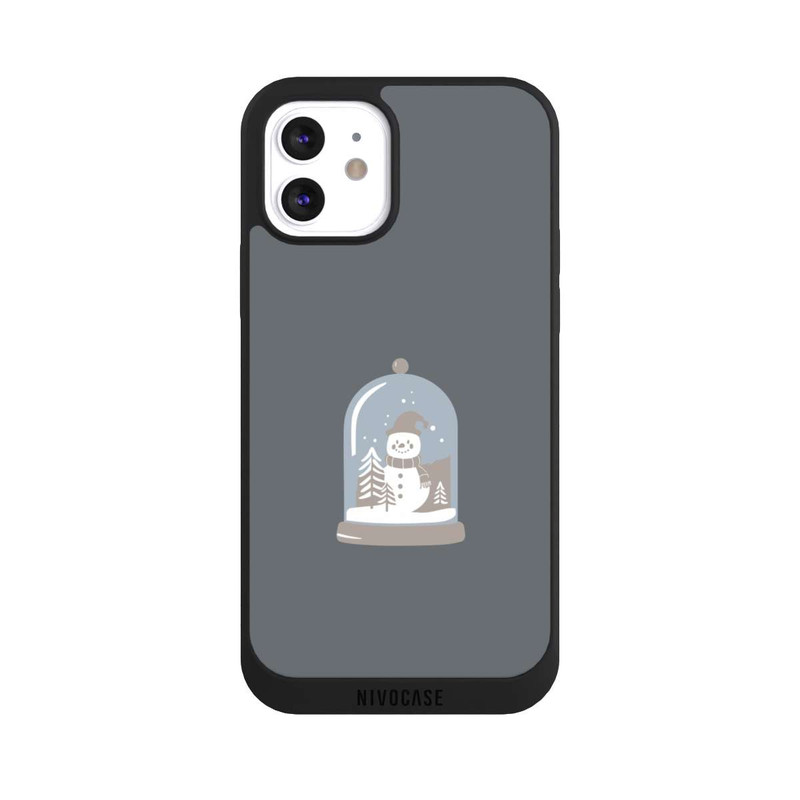 iPhone 12 NIVOpure Minimalist Snow Globe with Snowman