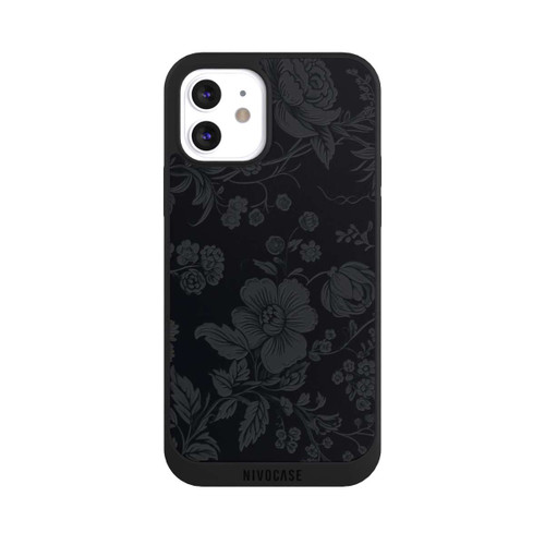 Apple iPhone 12 NIVOpure Dunkle Blumen Vintageoptik