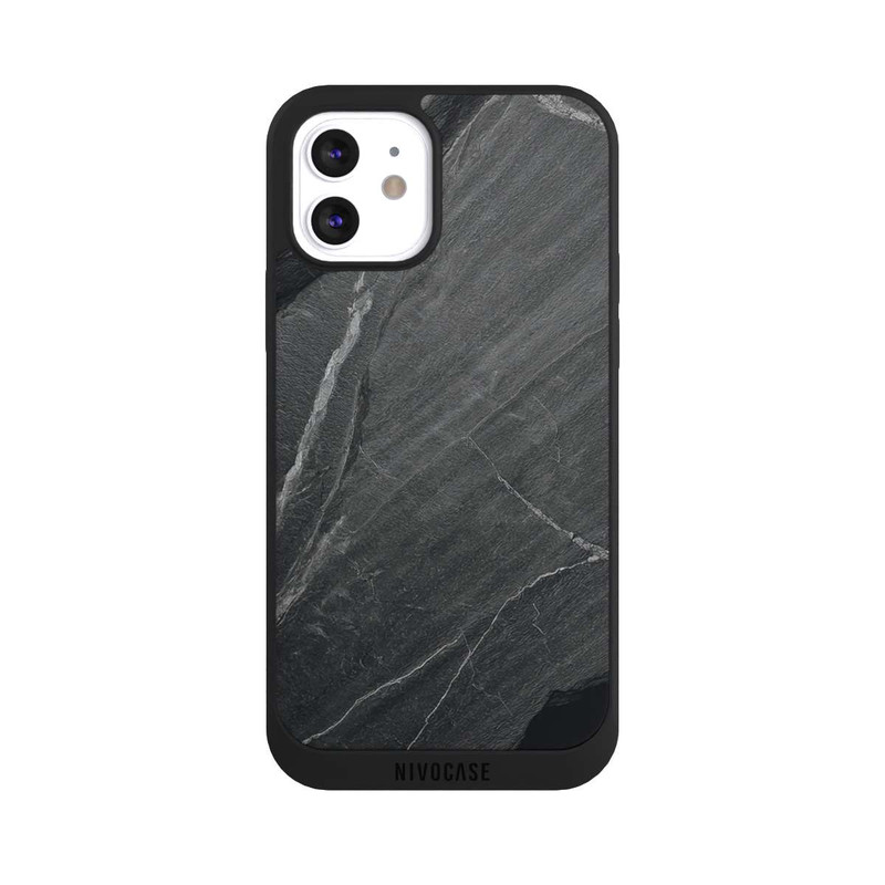 iPhone 12 NIVOpure Stone Texture Grey with AI
