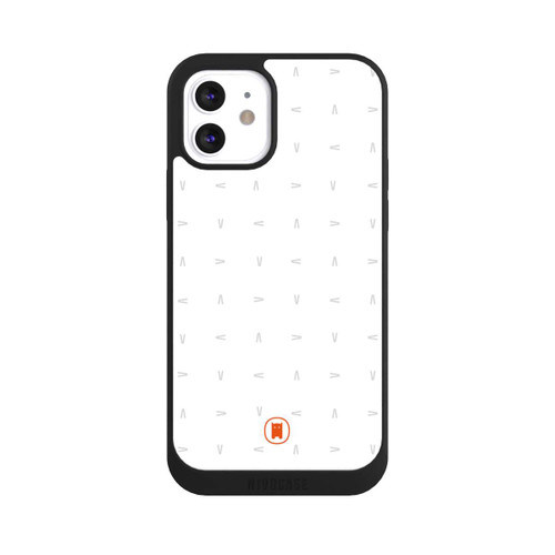 Apple iPhone 12 NIVOpure Nivocase Muster Weiss Grau
