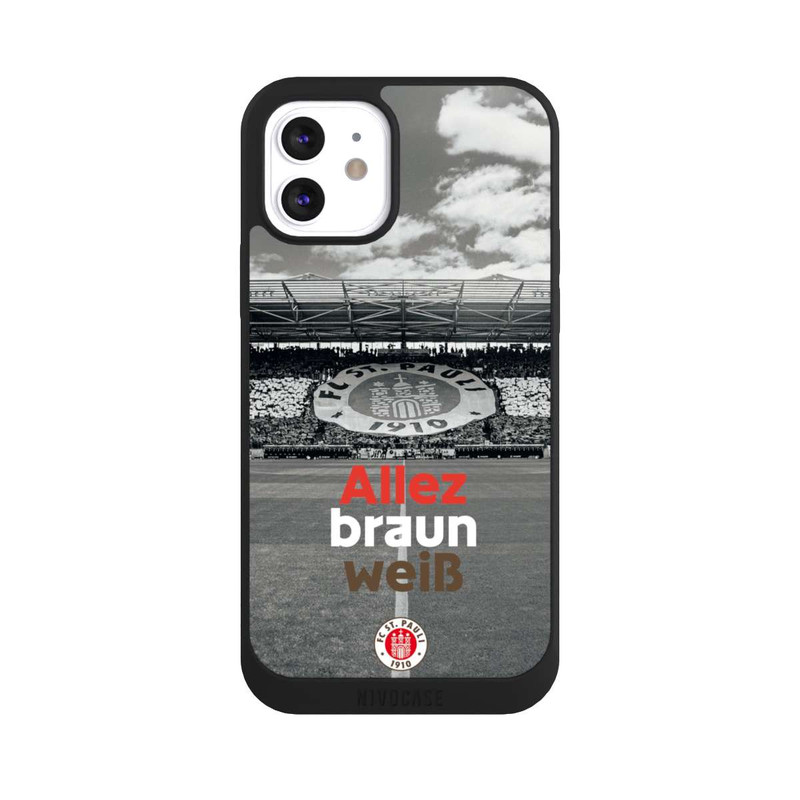 iPhone 12 NIVOpure FC St. Pauli Allez braun weiss