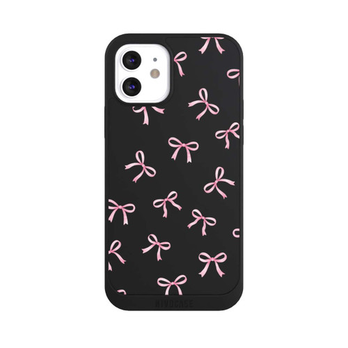 Apple iPhone 12 NIVOpure Pink Bows transparent with AI