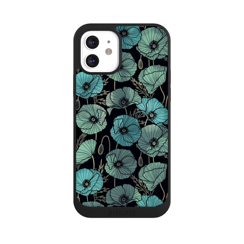 iPhone 12 NIVOpure Coquelicots d'Été Verts