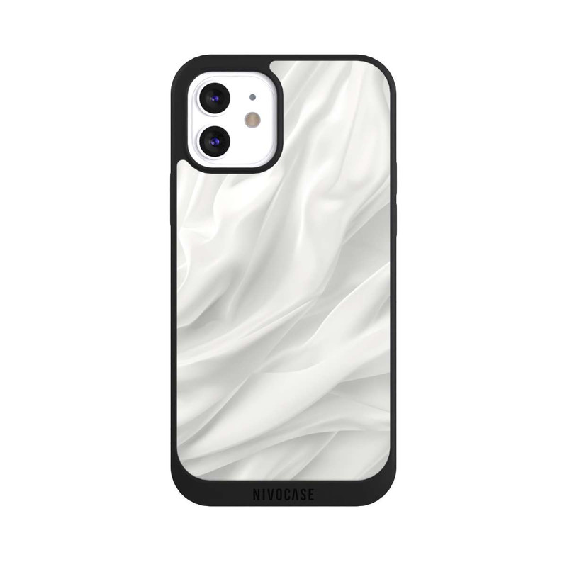 iPhone 12 NIVOpure White Satin Smooth Texture With AI