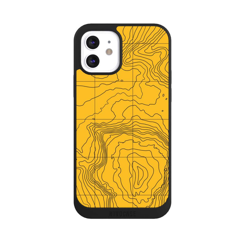 iPhone 12 NIVOpure Berg gelbe Linien
