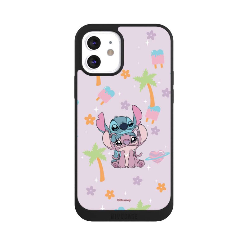 iPhone 12 NIVOpure Stitch and Angel Cute Couple