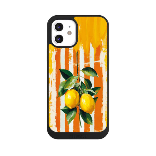 Apple iPhone 12 NIVOpure Summer Lemons on Stripes with AI