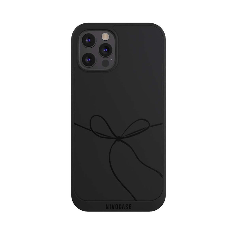 iPhone 12 Pro NIVOpure Bow Tie Black transparent