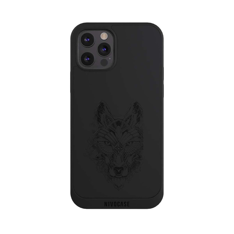 iPhone 12 Pro NIVOpure Wolf Mandala ohne Hintergrund