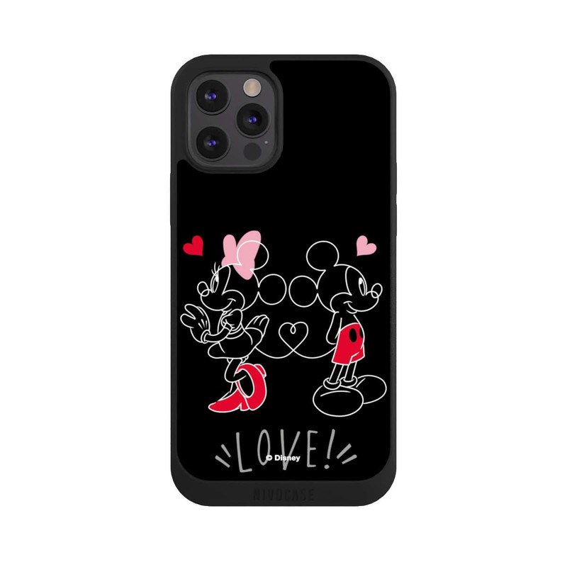 iPhone 12 Pro NIVOpure Souris amoureuse noire