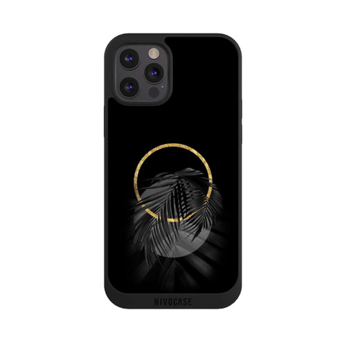 Apple iPhone 12 Pro NIVOpure tropische Blätter schwarz