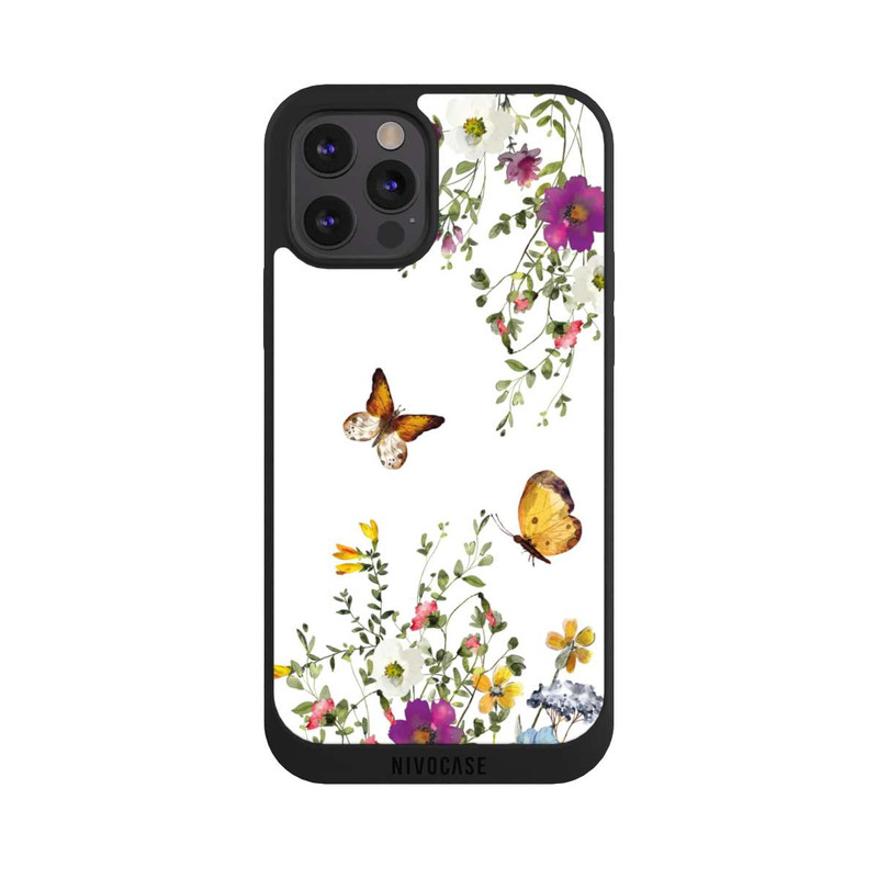 iPhone 12 Pro NIVOpure Papillons et fleurs colorées