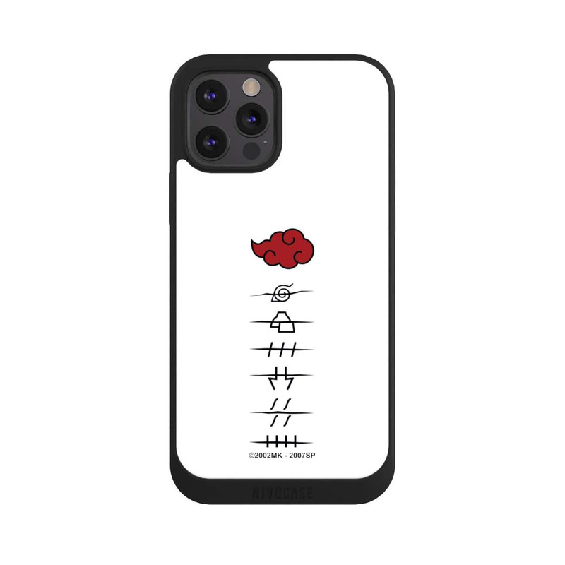 iPhone 12 Pro NIVOpure Akatsuki Mitgliedersymbole Weiß