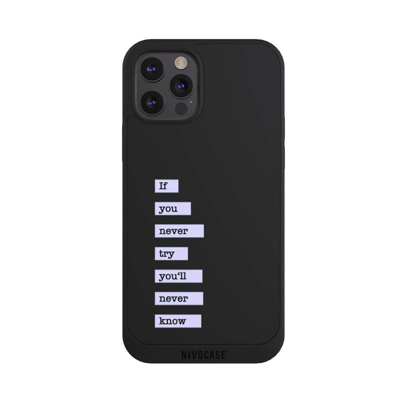 iPhone 12 Pro NIVOpure If You Try Blue Transparent