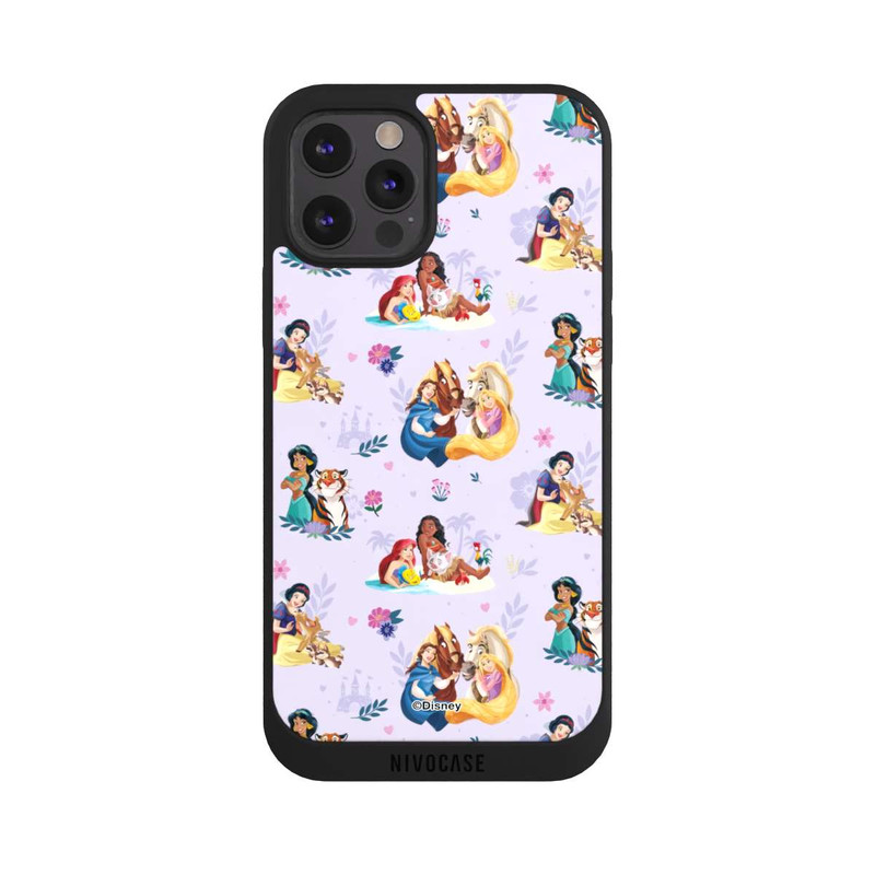 iPhone 12 Pro NIVOpure Princess Floral Pattern Purple