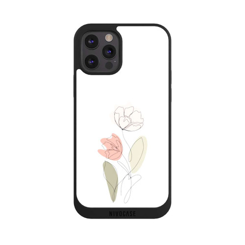 Apple iPhone 12 Pro NIVOpure Dessin Au Trait Fleur Vert