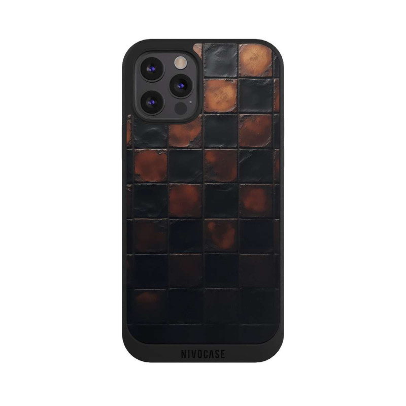 iPhone 12 Pro NIVOpure Checked Pattern Metallic Look with AI