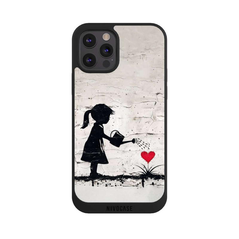 iPhone 12 Pro NIVOpure Girl Watering Bunch of Flowers 