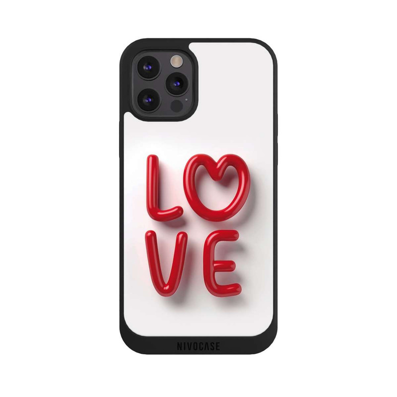 iPhone 12 Pro NIVOpure Love Statement Red with AI