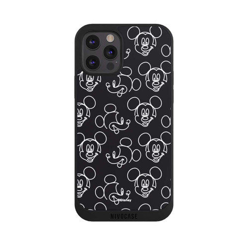 Apple iPhone 12 Pro NIVOpure Disney Mickey Muster Schwarz