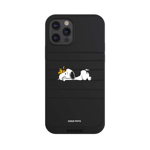 Apple iPhone 12 Pro NIVOpure Snoopy Woodstock Streifen Peanuts Transparent
