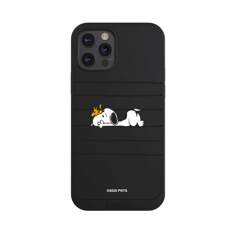 iPhone 12 Pro NIVOpure Snoopy Woodstock Stripes Peanuts Transparent