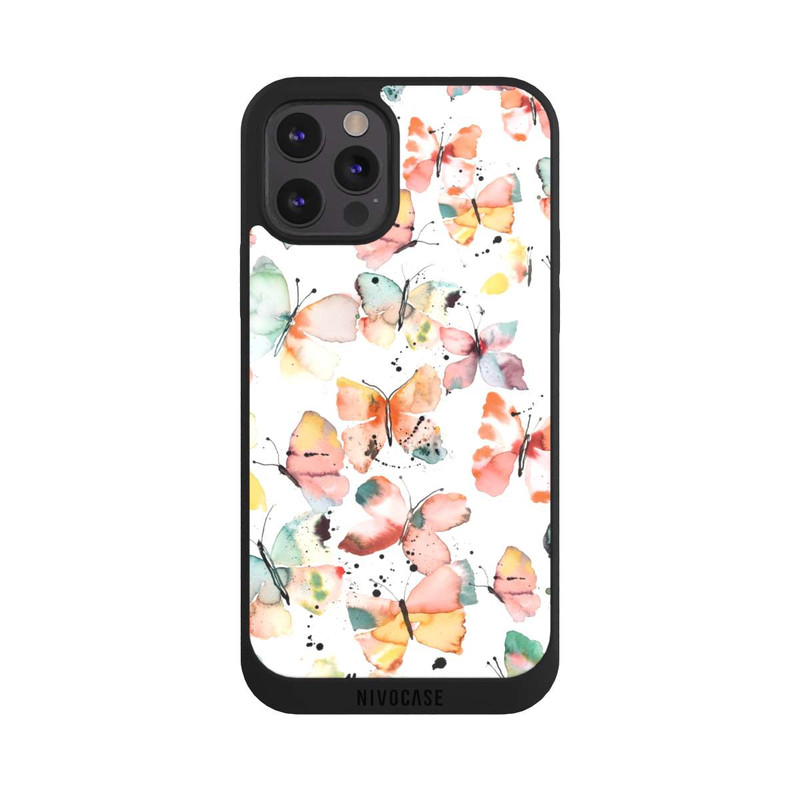 iPhone 12 Pro NIVOpure Butterflies Watercolor Pattern
