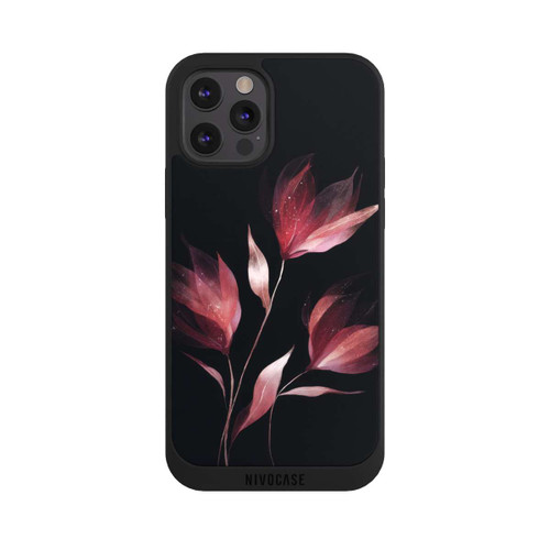 Apple iPhone 12 Pro NIVOpure Burgunderrote Blume Negativ