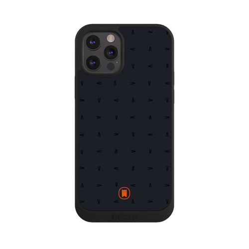Apple iPhone 12 Pro NIVOpure Nivocase Muster Dunkelgrau