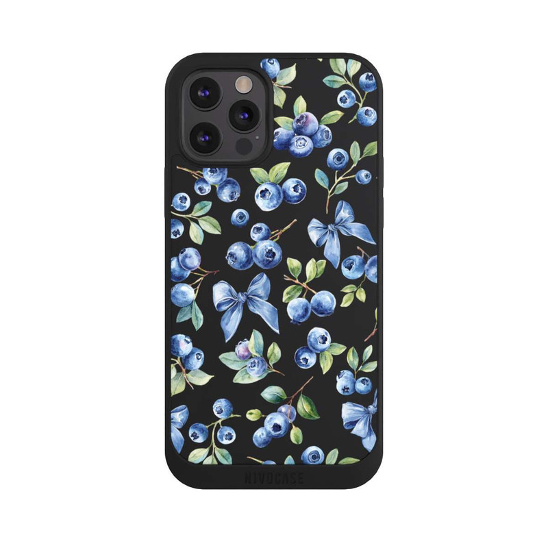 iPhone 12 Pro NIVOpure Nœuds myrtilles transparents avec IA